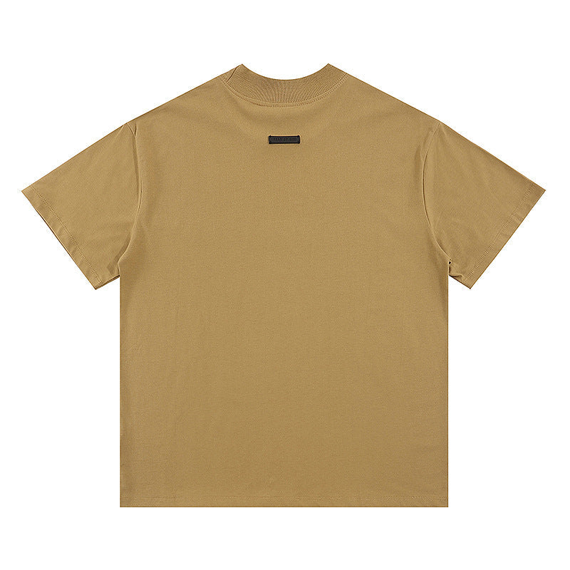 Fog Essentials T Shirts Spring/Summer FOG Main Line Plastic Letter Crew Neck Short Sleeves