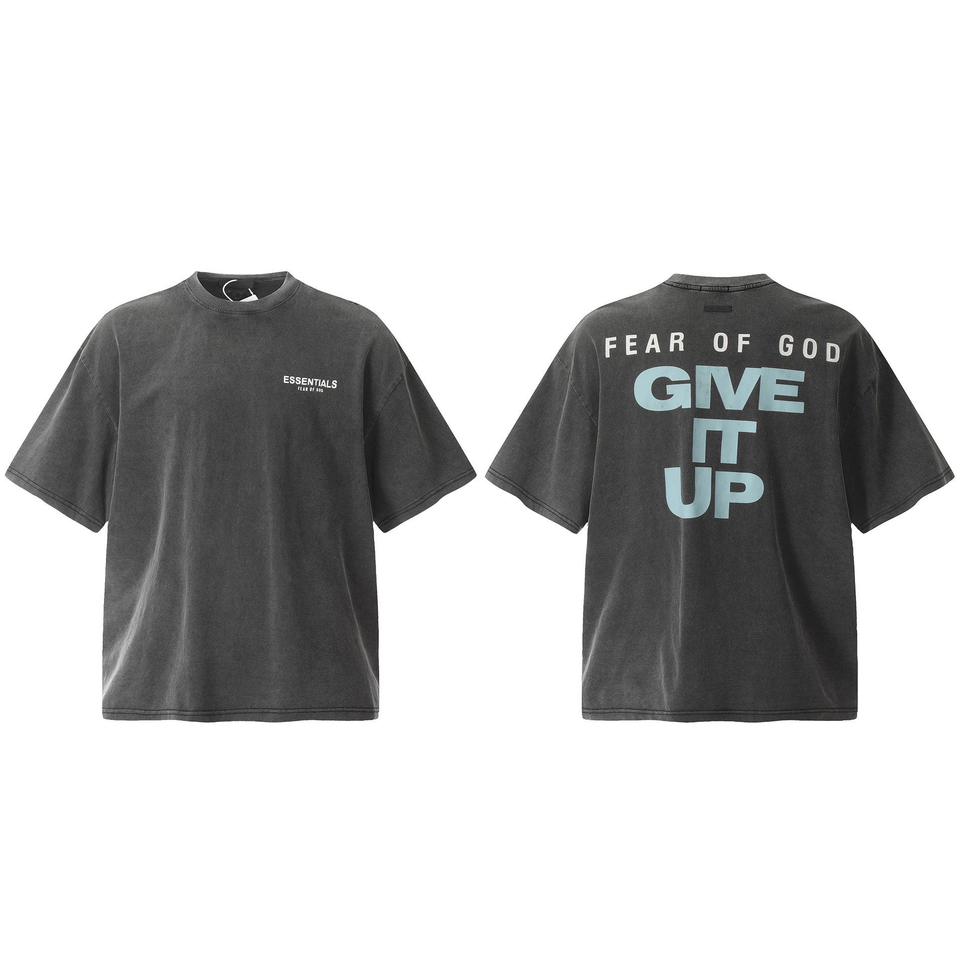 Fog Essentials T Shirts Spring and Summer FOG Washing Water Old Series Short Sleeves