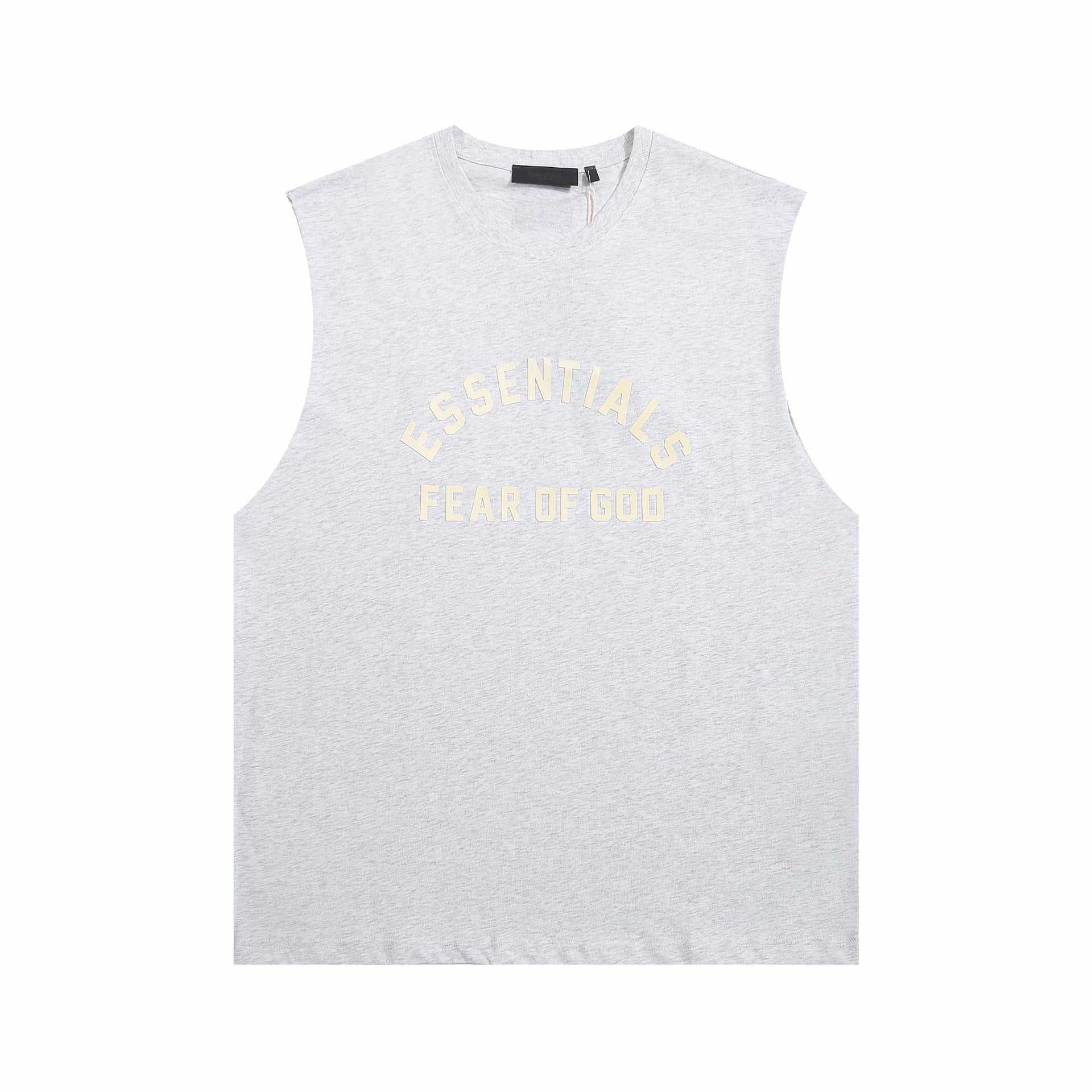 Fog Essentials tank summer FOG letter crew neck vest
