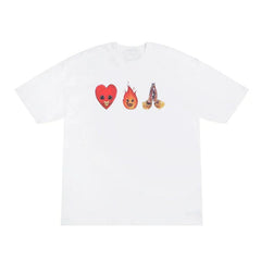 Drew House Emoji Graphic Short Sleeve Tee, White