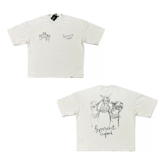 Represent Doberman & "Represent England" Graphic T-Shirt - White