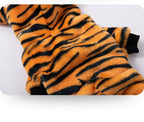 Cat Clothes Tiger Outfit Thermal Cotton-Padded Clothes Kitten Blue Cat British Shorthair Muppet Autumn and Winter Pet Dog Four-Legged Clothes