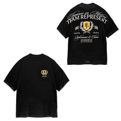 Represent "Team Represent" Motorsport Crest Graphic T-Shirt - Black