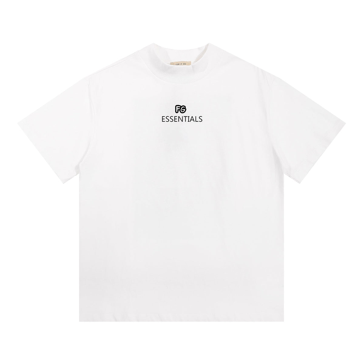 Fog Essentials T Shirts Spring/Summer Letter Pattern Crew Neck Short Sleeves