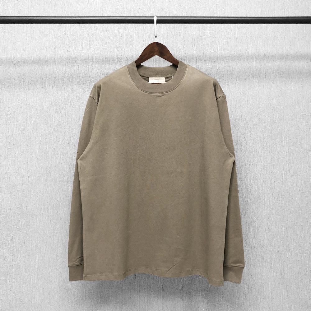 Fog Fear of God Essentials T Shirt Long Sleeve Back Three-Dimensional Letter Loose Couple T-shirt