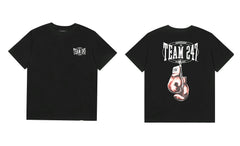 Represent "Team 247" Boxing Gloves Graphic T-Shirt - Black