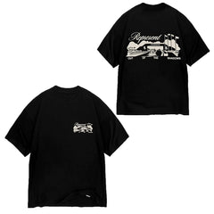 Represent "Out Of The Shadows" Landscape Banner Graphic T-Shirt - Black