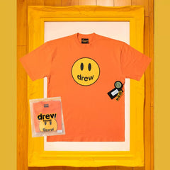 Drew House Smiley Face Short Sleeve T‑Shirt, Orange