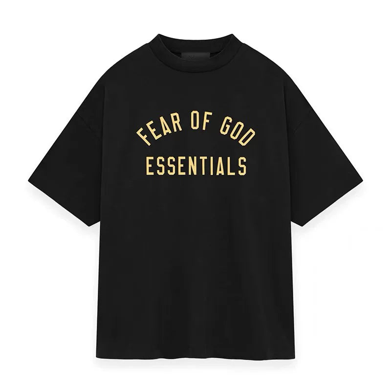 Fear of God Essentials Arc Logo Short-Sleeve T-Shirt Obsidian black