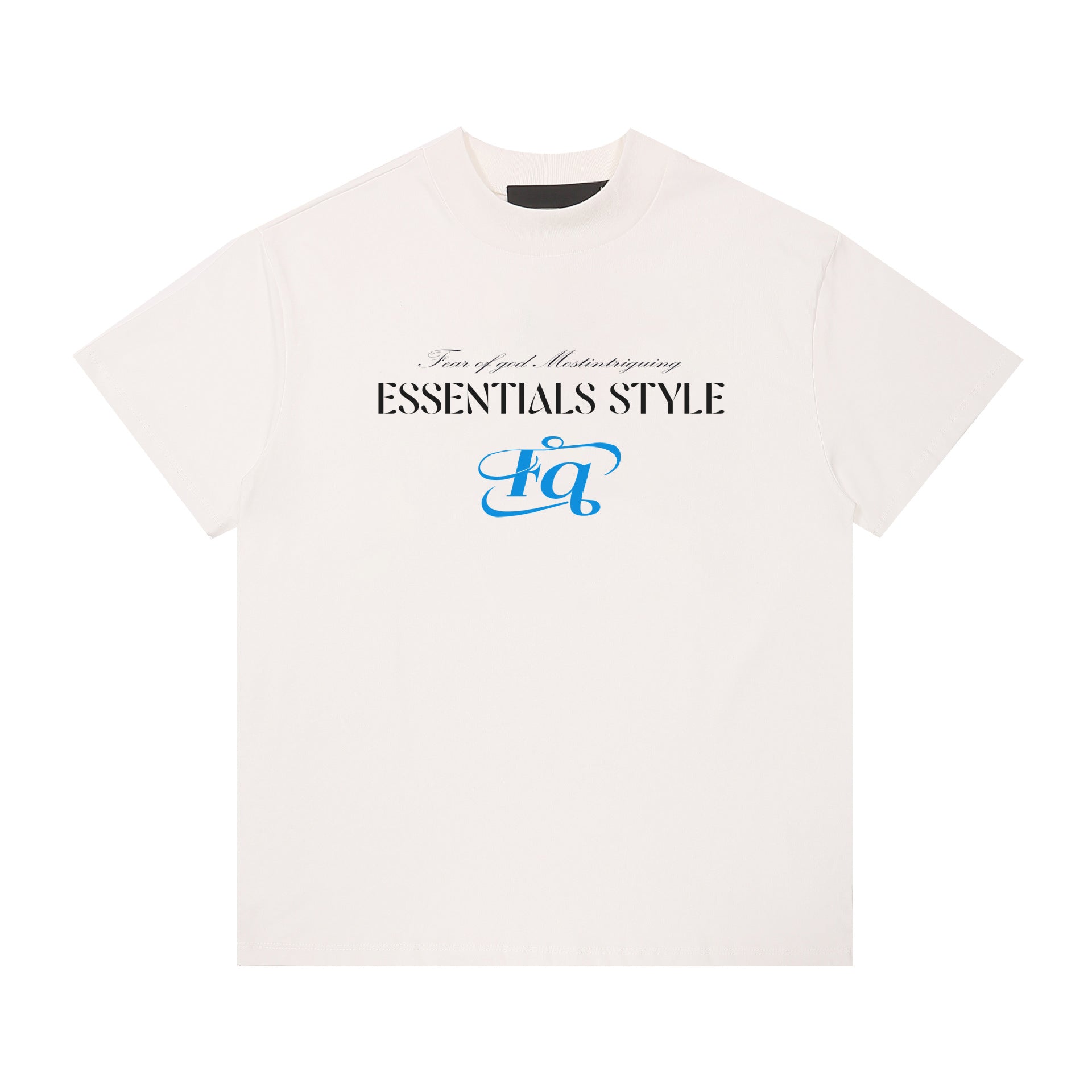 Fog Essentials T Shirts Spring/Summer FOG Letter Pattern Crew Neck Short Sleeves