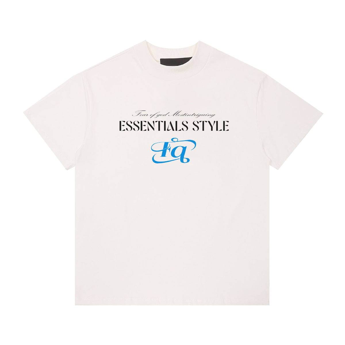 Fog Essentials T Shirts Spring/Summer FOG Letter Pattern Crew Neck Short Sleeves