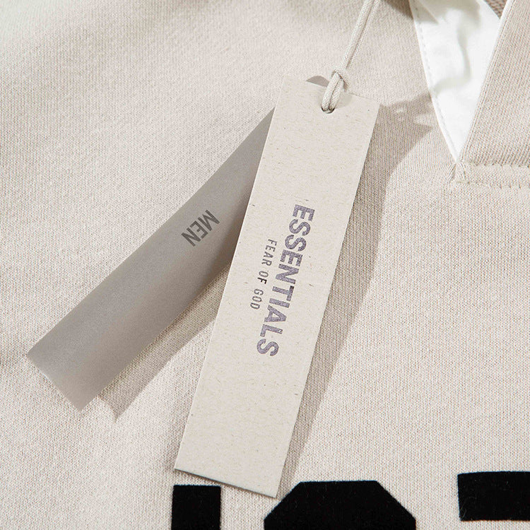 Fear of God Essentials 1977 Knit Polo Long Sleeve Fog Sweater for Men and Women