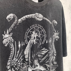 Fog Essentials T Shirts Spring and Summer FOG Joint Series Washing Water Old Crew Neck Short Sleeves