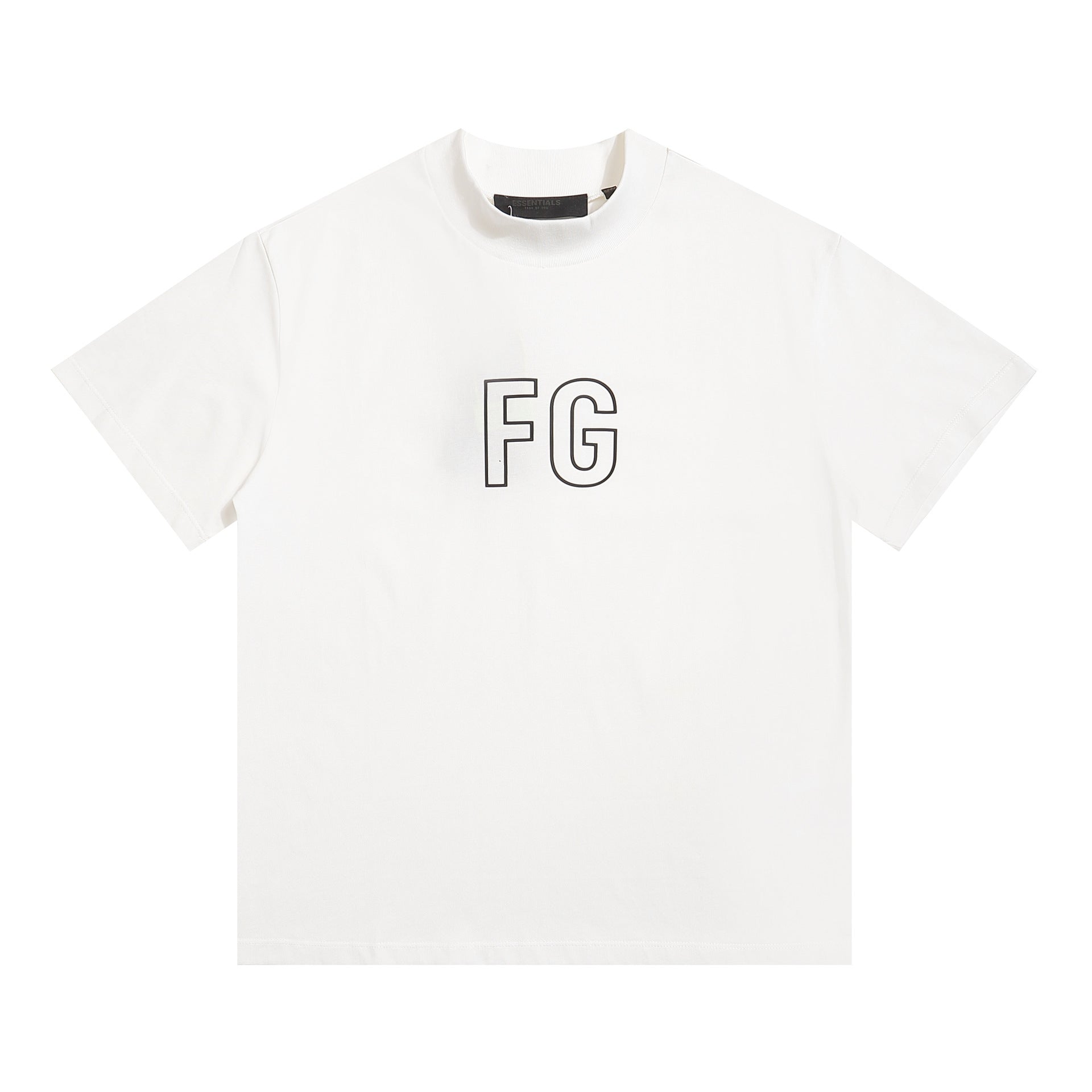 Fog Essentials T Shirts Spring/Summer FOG Pattern Crew Neck Short Sleeves