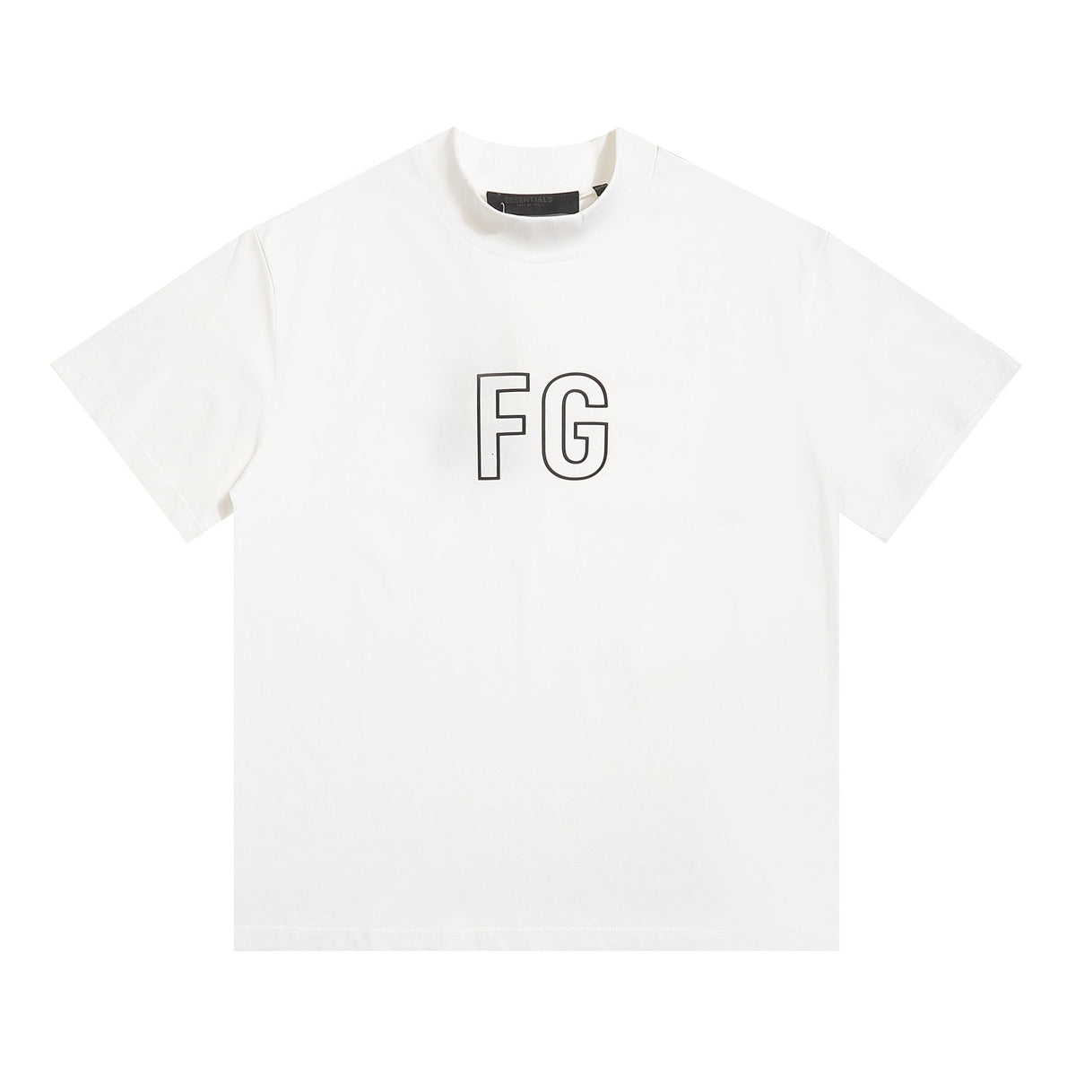Fog Essentials T Shirts Spring/Summer FOG Pattern Crew Neck Short Sleeves