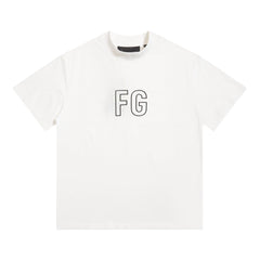 Fog Essentials T Shirts Spring/Summer FOG Pattern Crew Neck Short Sleeves