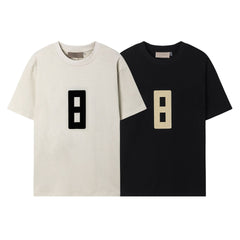 Fog Essentials T Shirts Spring/Summer FOG Season 8 Mainline Digital Printed Crew Neck Short Sleeves