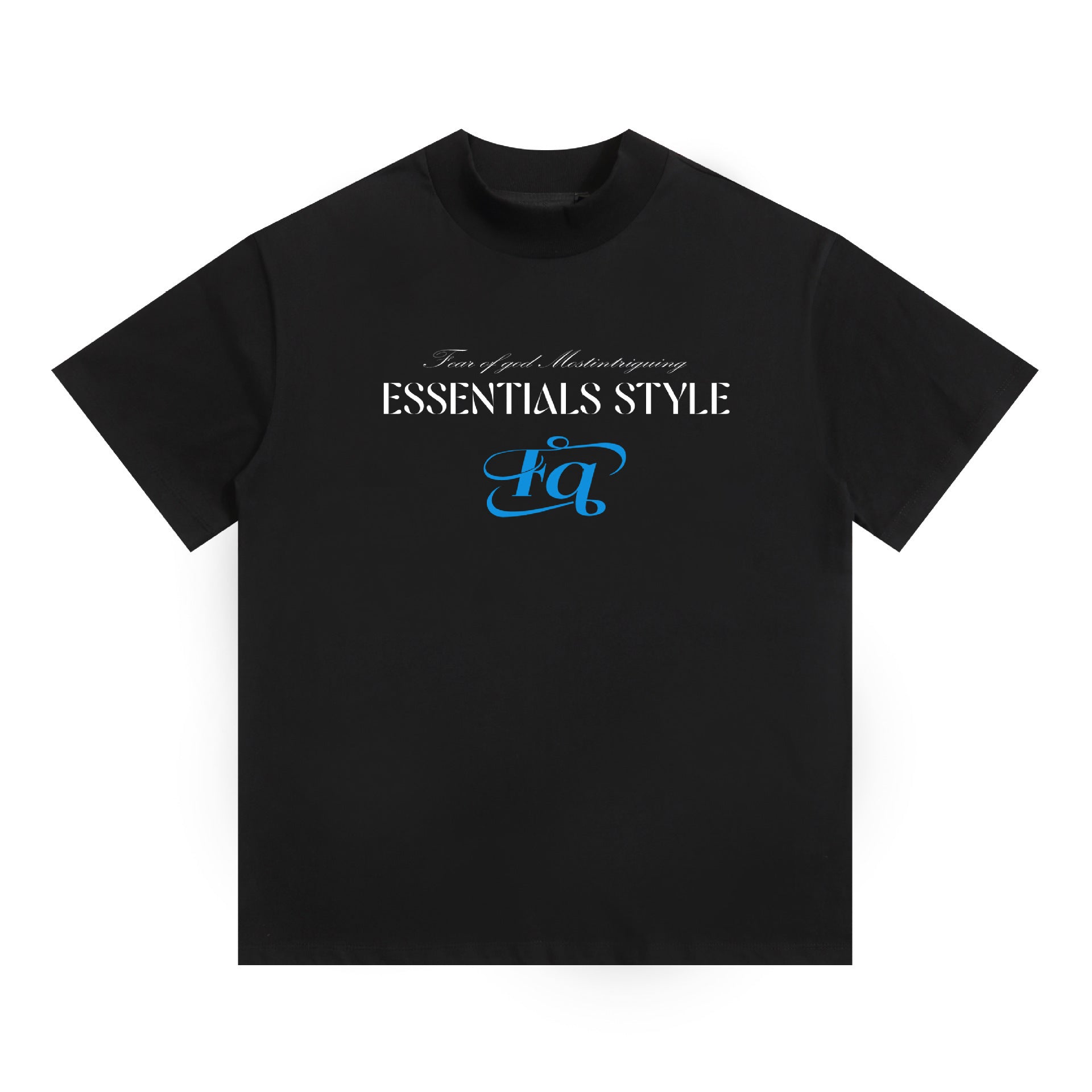 Fog Essentials T Shirts Spring/Summer FOG Letter Pattern Crew Neck Short Sleeves