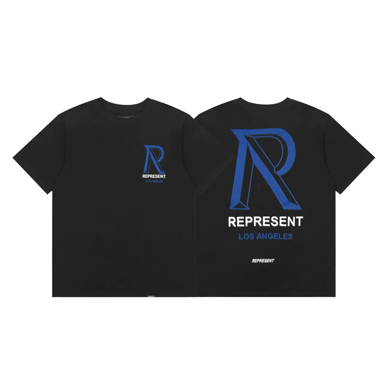 Represent Los Angeles City Edition "R" Graphic T-Shirt - Black/Blue