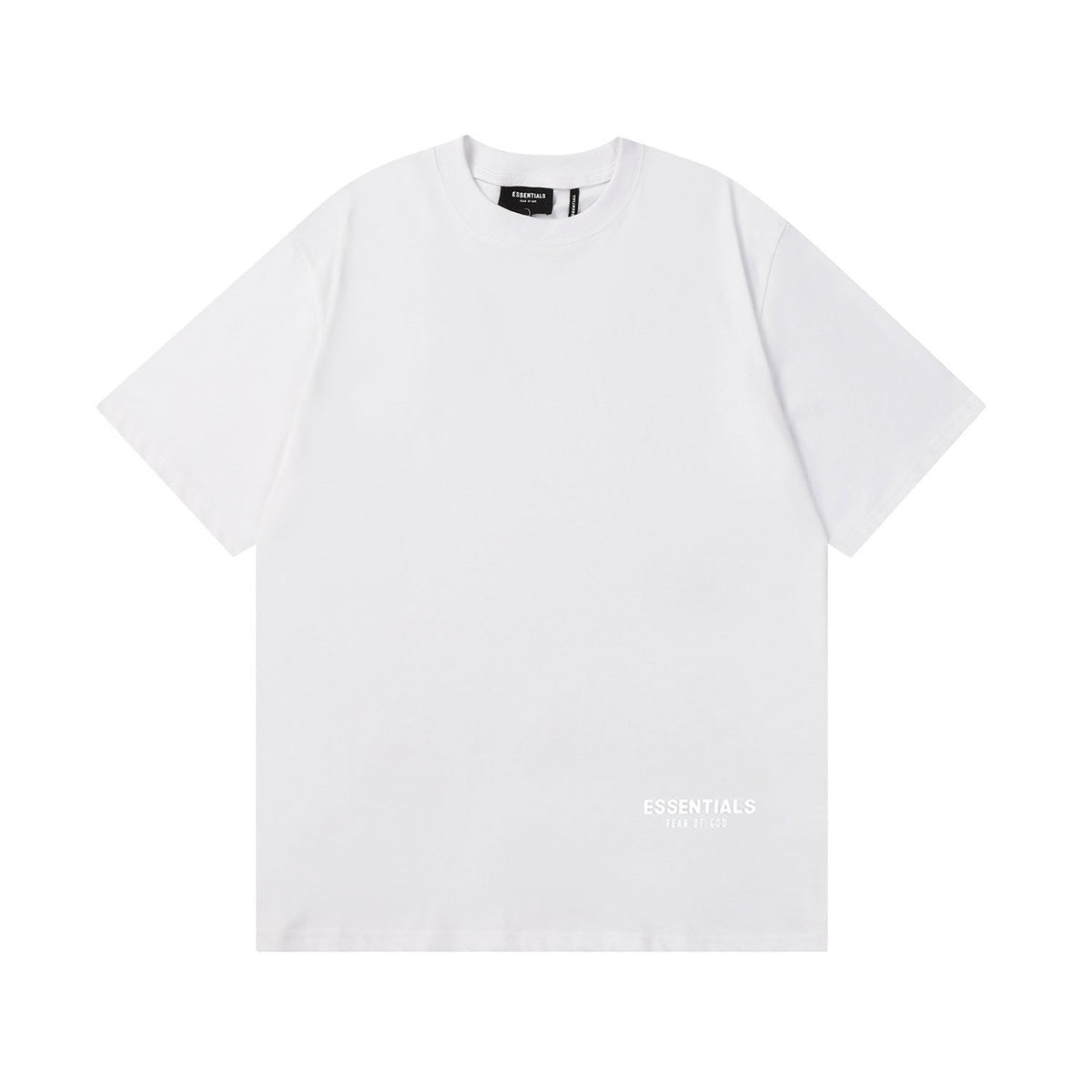 Fog Essentials T Shirts Spring/Summer FOG Reflective Perm Letters Crew Neck Short Sleeves