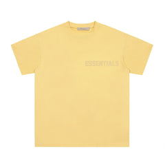 Fog Essentials T Shirts Spring Summer FOG Letters Crew Neck Pullover Short