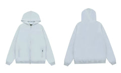 Represent Solid Heavyweight Zip-Up Hoodie - Light Blue
