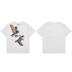 Represent Bird & Duck Nature Graphic T-Shirt - White