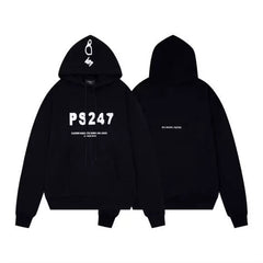 Represent "PS247" Graphic Heavyweight Hoodie - Black