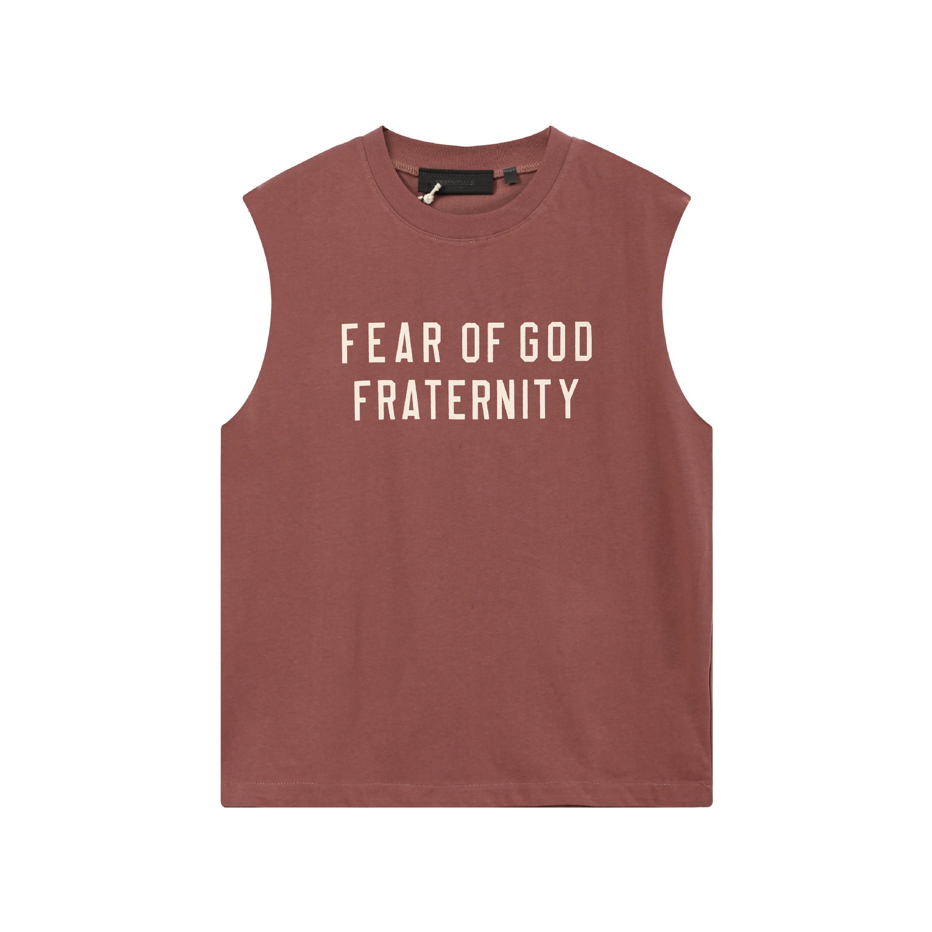 Fog Essentials tank spring summer FOG letter crew neck vest