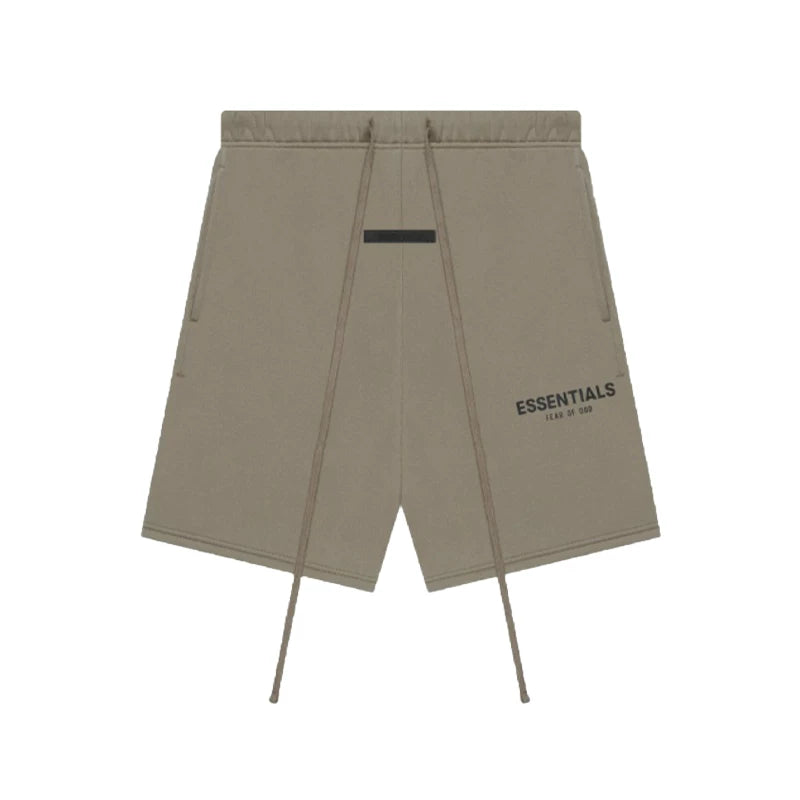Fear of God Essentials Core Collection Sweatshorts Grey brown thin velvet