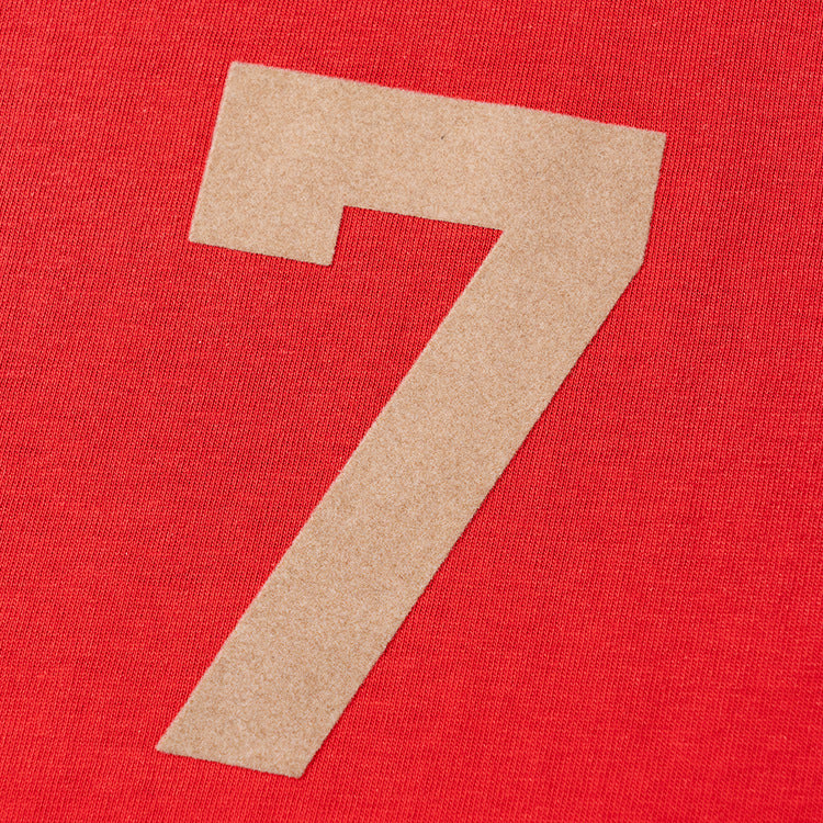Fog Fear of God Essentials T Shirt Number 7 Flocked Printed T-shirt Loose Short Sleeve Men