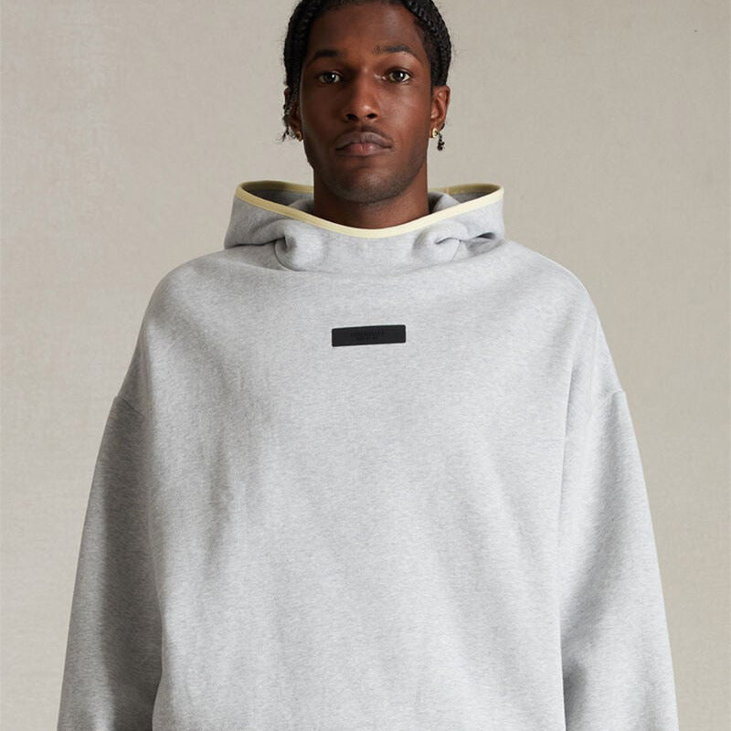 Fog Essentials Hoodie Stretch-hemmed Fleece Hooded Sweater