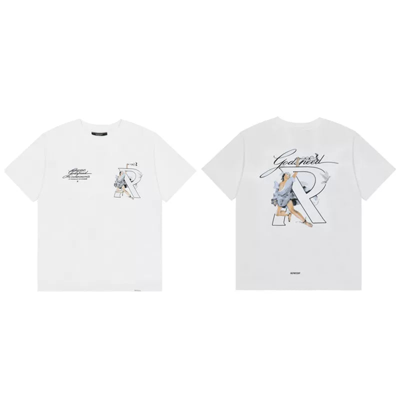 Represent "God Save Us" Graphic T-Shirt - White