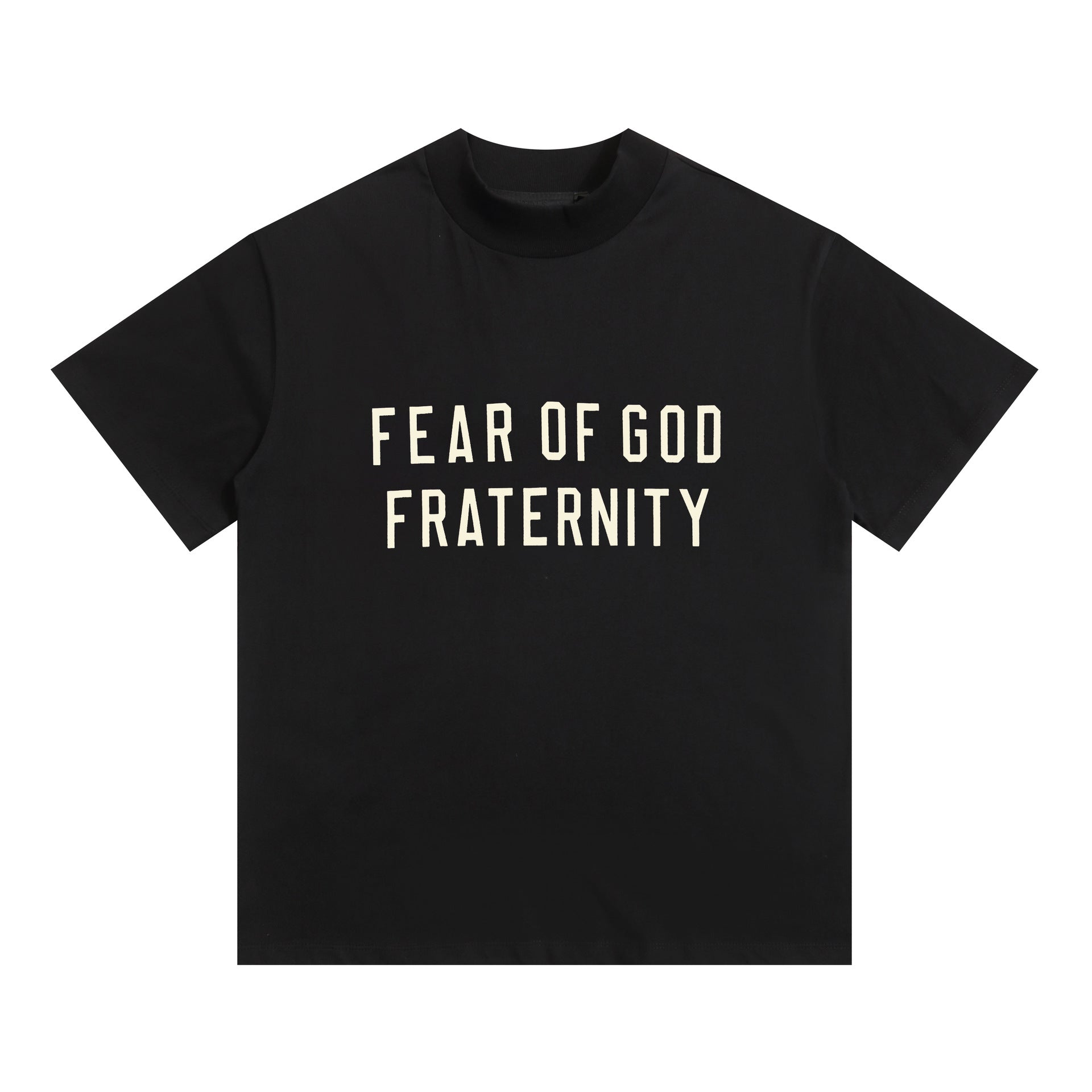 Fog Essentials T Shirts Autumn/Winter FOG Letter Crew Neck Short Sleeves