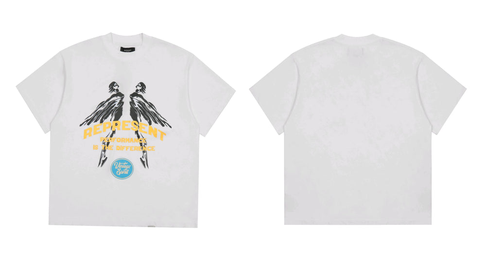 Represent Angel "Performance Difference" Graphic T-Shirt - White
