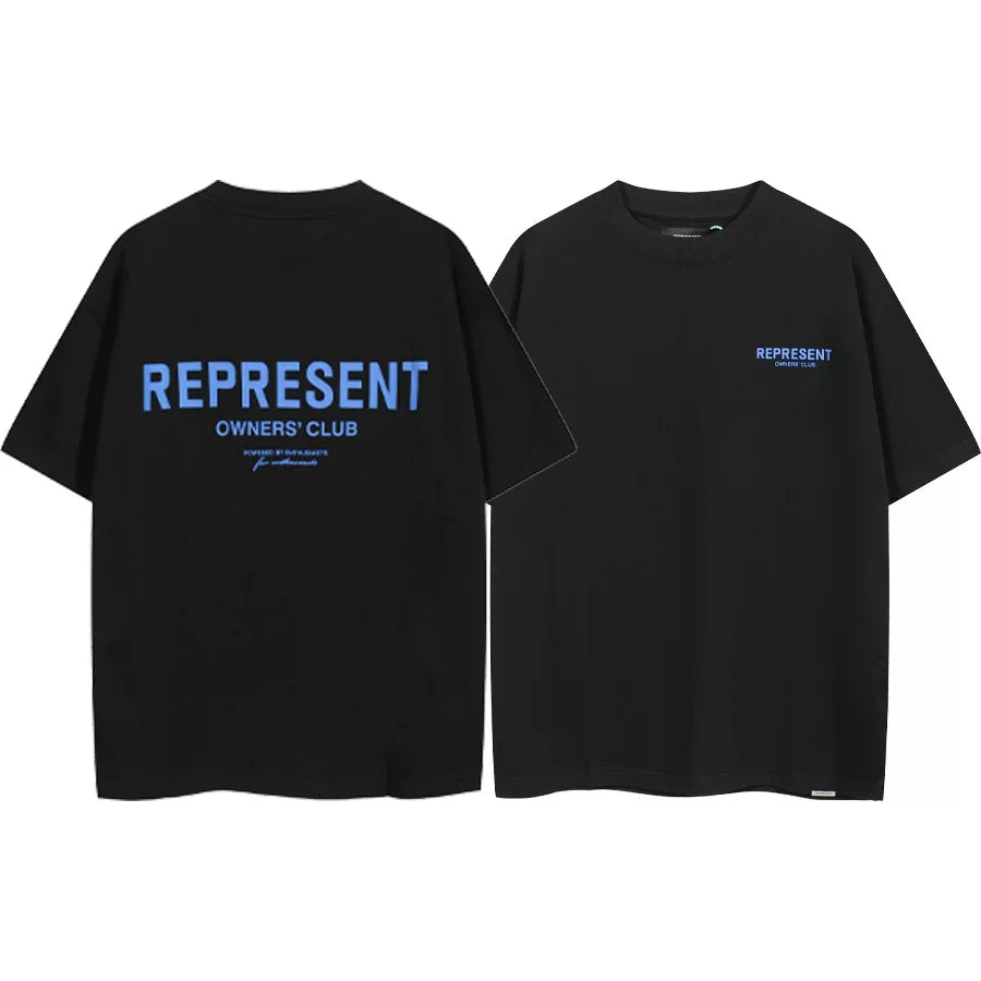 Represent Owners' Club Graphic T-Shirt - Black/Blue