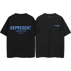 Represent Owners' Club Graphic T-Shirt - Black/Blue