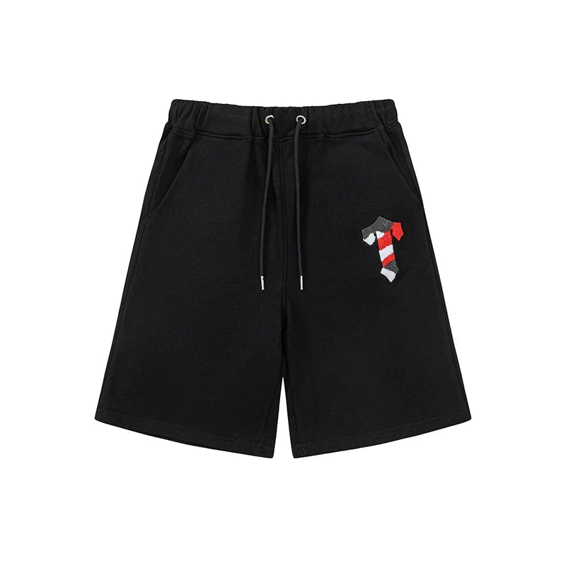 Trapstar Irongate Arch Small T Sweat Shorts - Black/Red