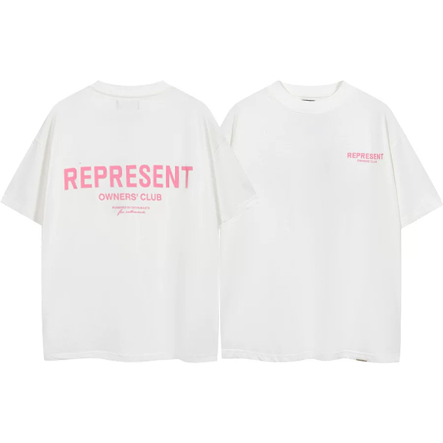 Represent Owners' Club Graphic T-Shirt - White/Pink