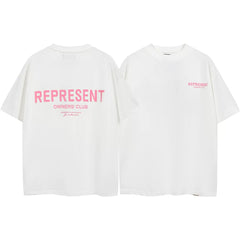 Represent Owners' Club Graphic T-Shirt - White/Pink