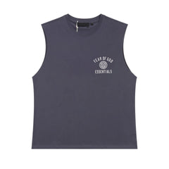 Fog Essentials tank spring/summer letter round neck pullover casual vest