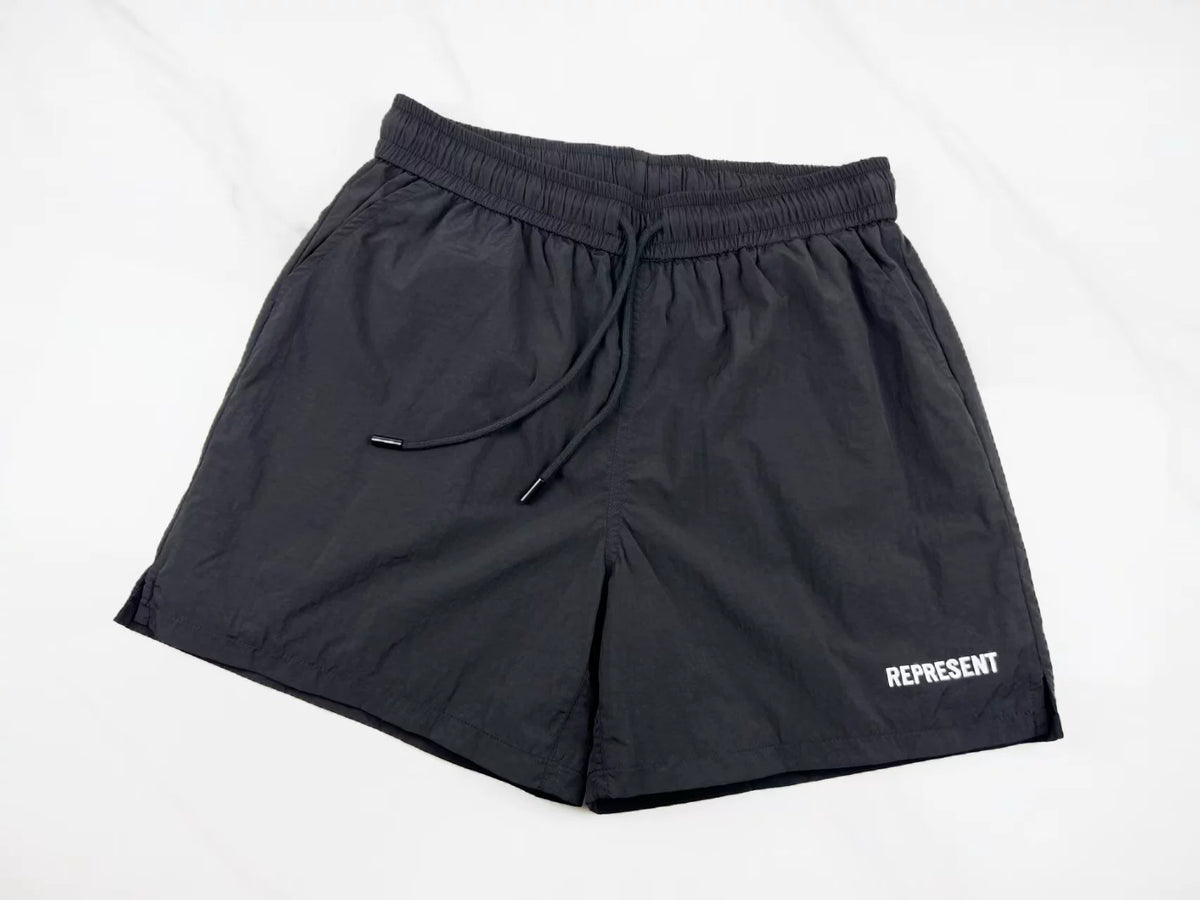 Represent Performance Nylon Shorts - Black