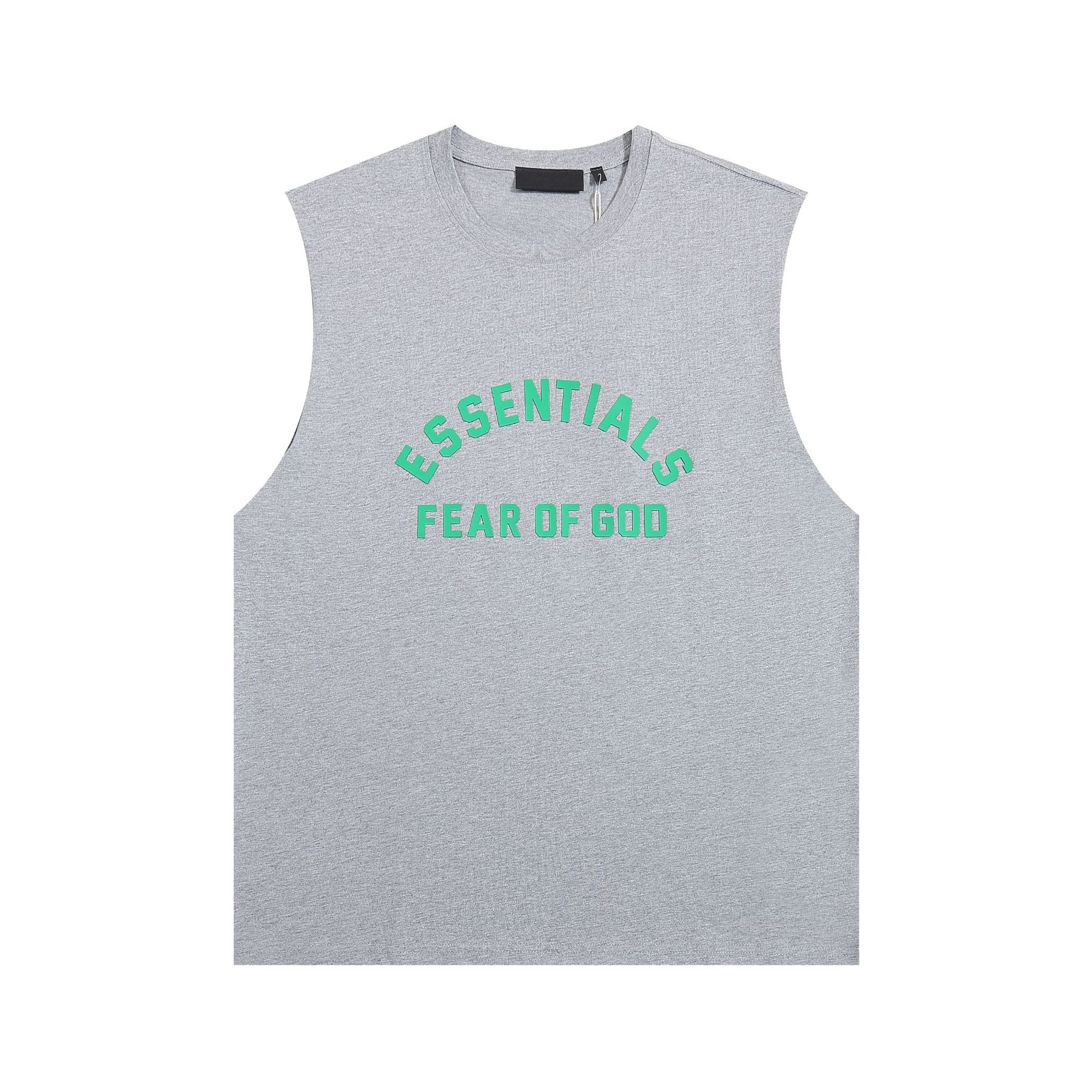 Fog Essentials tank summer FOG letter crew neck vest