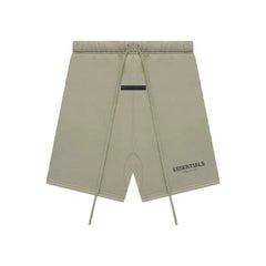 Fear of God Essentials Core Collection Sweatshorts Moss color thin velvet