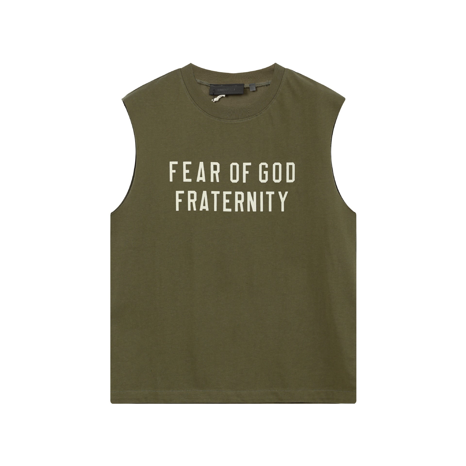 Fog Essentials tank spring summer FOG letter crew neck vest