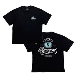 Represent Vintage Crest Logo Graphic T-Shirt - Black
