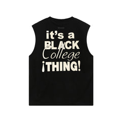 Fog Essentials tank spring summer FOG letter round neck pullover vest
