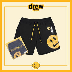 Drew House Smiley Face Swim Shorts, Black