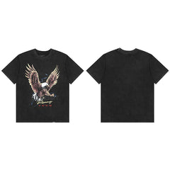 Represent "Racing" Eagle Graphic T-Shirt - Black