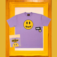 Drew House Smiley Face Short Sleeve T‑Shirt, Purple
